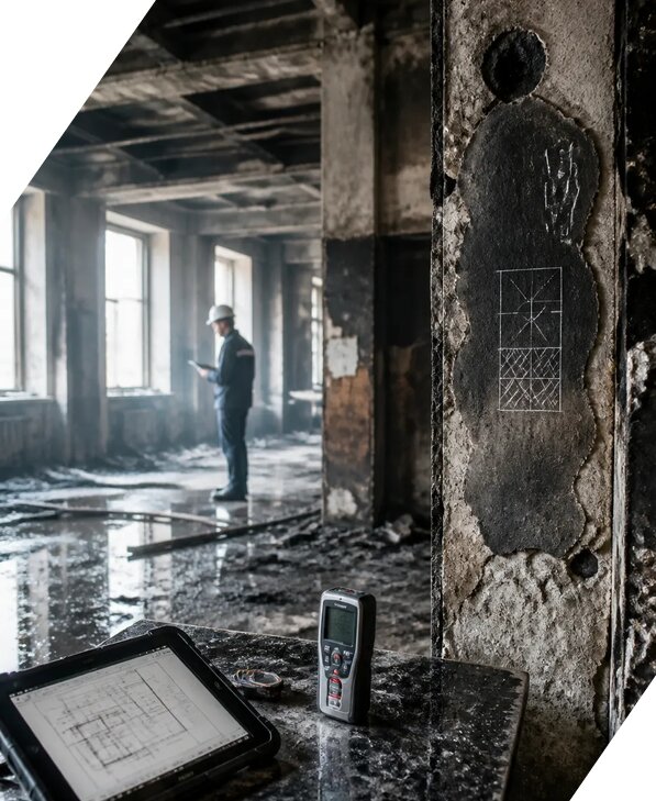 Обследование зданий после пожара в Ангарске от 15411 р. | ЭкспертизаРоссия