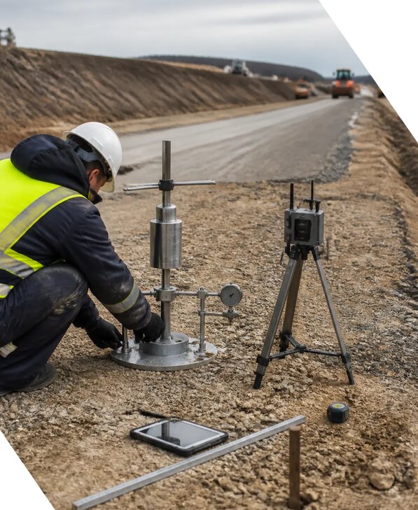 Испытание земляного полотна автомобильных дорог в Ангарске