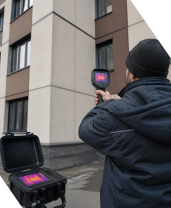Тепловизионное обследование зданий и сооружений в Ангарске